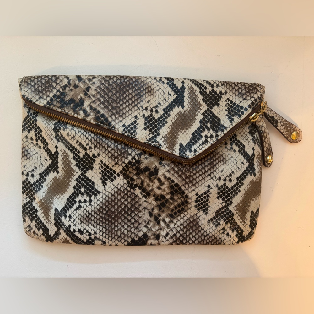 Aldo Snakeskin Clutch